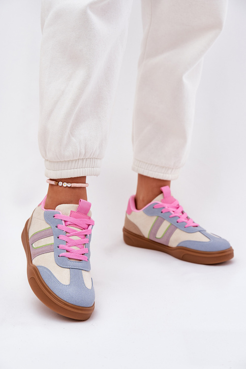 Dámske Tenisky Z Eko Semišu Multikolor Satylies