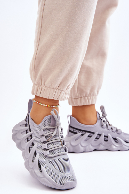 Dámske módne sivé tenisky daxo tenisky