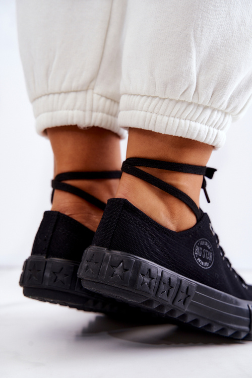 Dámska veľká hviezda JJ274510 Čierne tenisky tenisiek