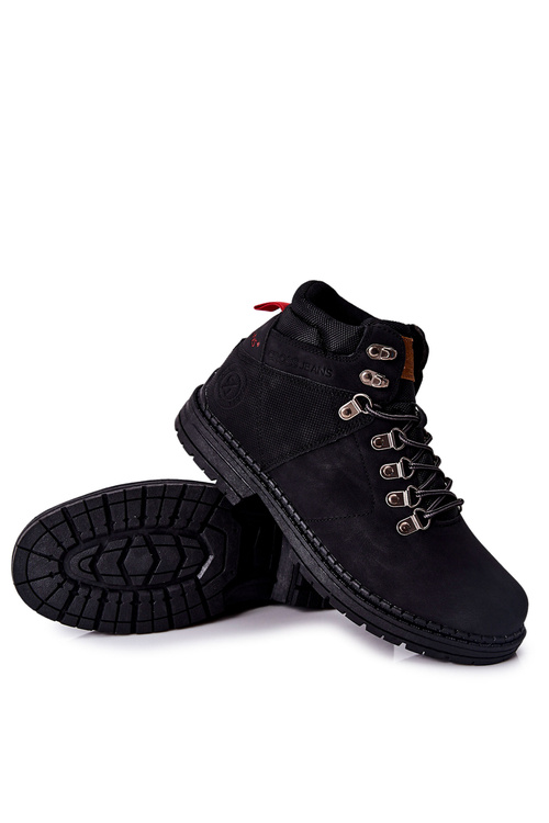 Pánske krížové džínsy EE1R4028C Black Trekking topánky