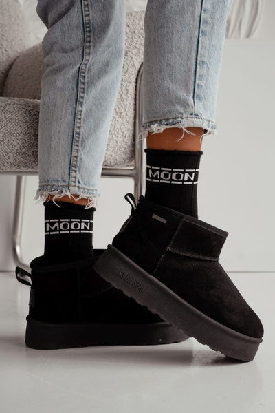 Dámske ponožky Polfrotte UNIQUE Bezšvové MOON Čierne