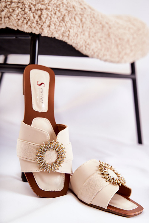 Pohodlné flip -flops s ľahkým béžovým ginerom