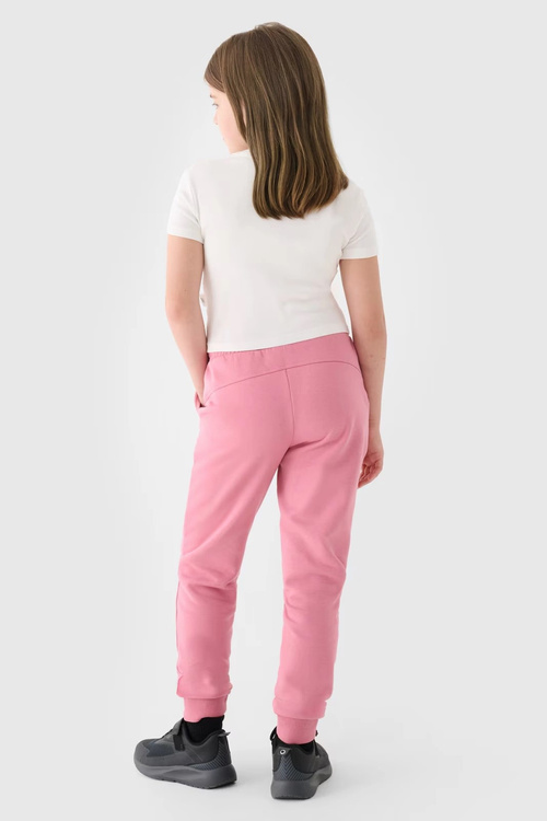 Dívčí Dresové Kalhoty Joggery 4F Růžové 4FJWMM00TTROF0828-56S