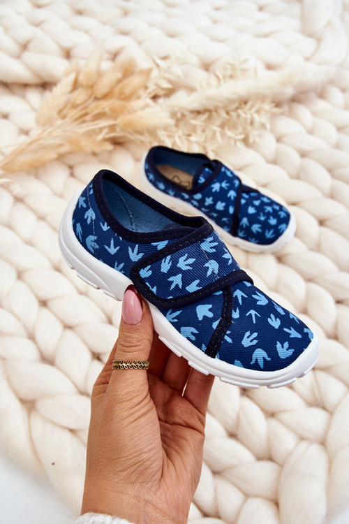 Detské papcie befado stopy dinosaura 974x476 Navy Blue