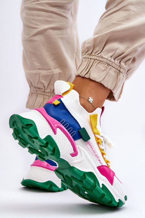 Dámské ponožkové tenisky Bílo-Zelená Keaton