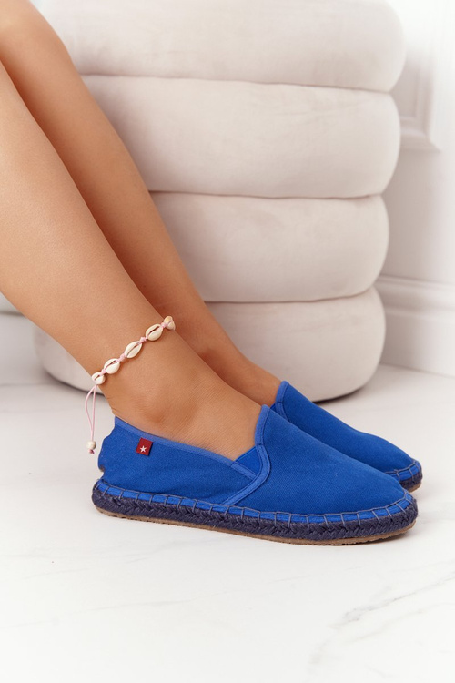 Espadrilky Na Pletené Podrážce Big Star DD274A136 Tmavě Modre