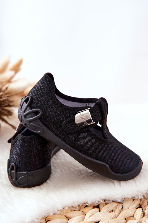 Žabky Baleríny Befado Lesklá 115X006 Černá