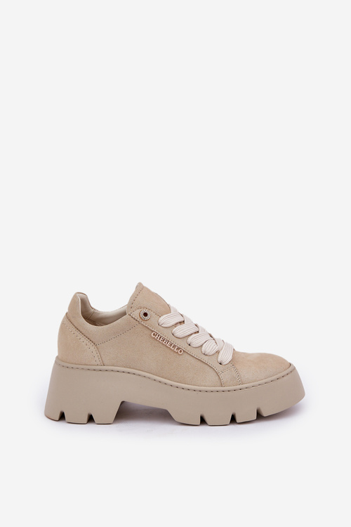 Tenisky Sportovní Boty Na Platformě CheBello 4632 Zlaté