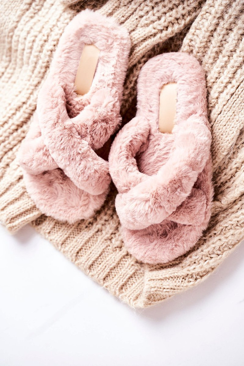 Dámské Kožešinové Papuče Světle Hnědé Cozy Time