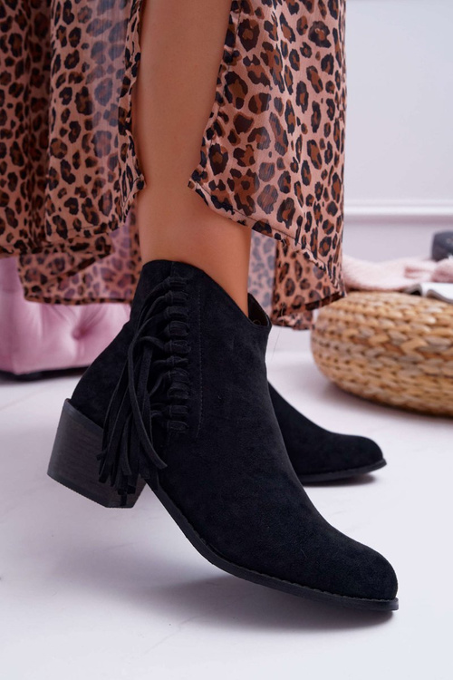 Dámské Kotníkové Boty černé Agnes