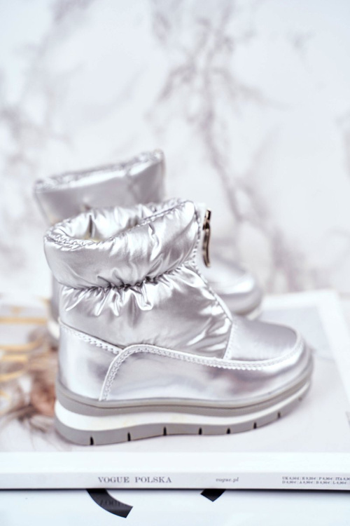 Dámské Sněhule Teplě Přírodní vlna Stříbrné Bubbles