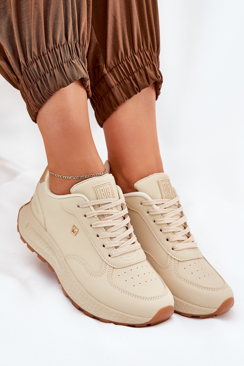 Lehké Sportovní Boty Dámské Big Star RR274630 HI-POLY SYSTEM Béžové