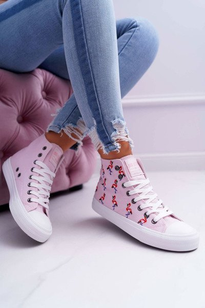 Dámske vysoké tenisky Flaminga Big Star Pink DD274661