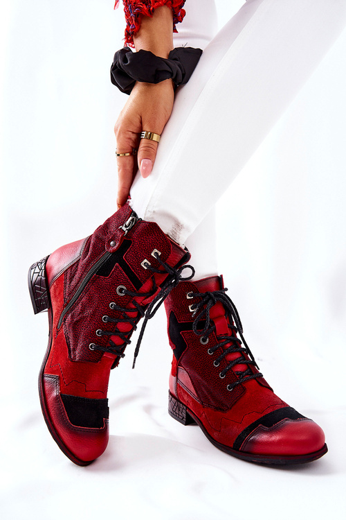 Dámske kožené topánky Red Maciejka 04625-08