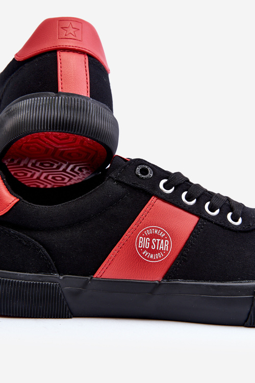 Materiálové pánské tenisky Big Star JJ174255 Černé