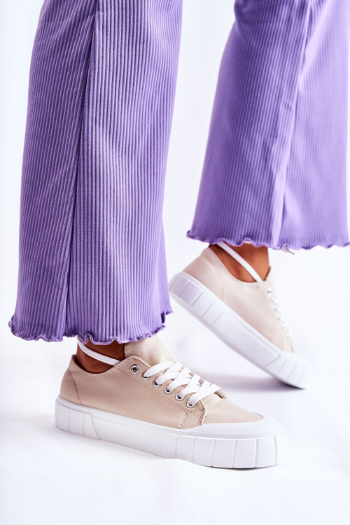 Dámské Tenisky na platformě béžove Comes