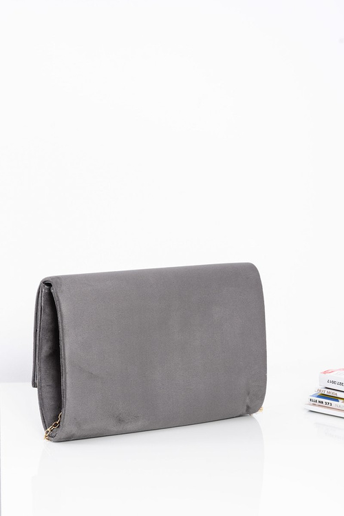 Módne semišové dámske spojkové tašky na zlatej reťazci