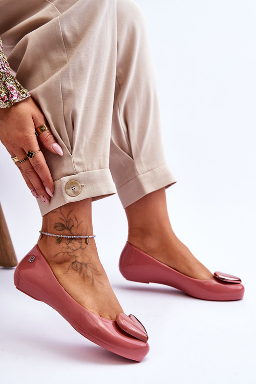 Dámské baleríny ZAXY se srdcem LL285028 Růžová