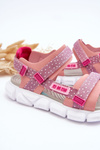 Dětské Sandály Na Zip Big Star LL374202 Růžové