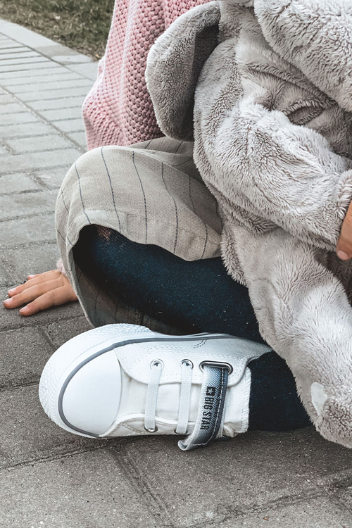 Detská nízka veľká hviezda JJ374075 Biele tenisky