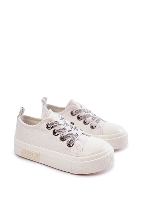 Dětské kožené tenisky BIG STAR KK374060 Bílé