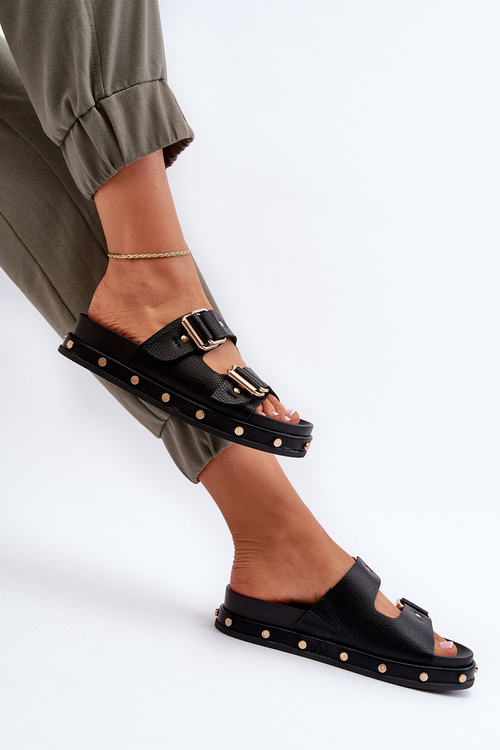 Dámske sandále na platforme Big Star NN27402 Čierne