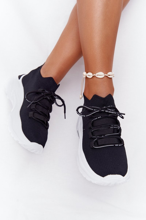 Dámská Sportovní Ponožky Boty Černé KeSports