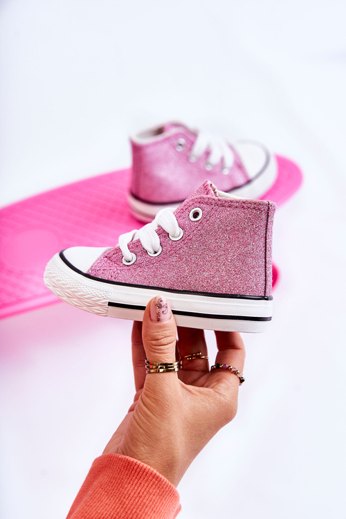 Detské vysoké tenisky Pink Catrina