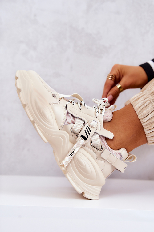 Tenisky Športové topánky Goe jj2n4082 béžová