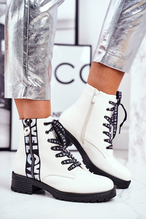 Dámske biele topánky