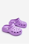 Dámské pěnové pantofle Crocs fialove Coline