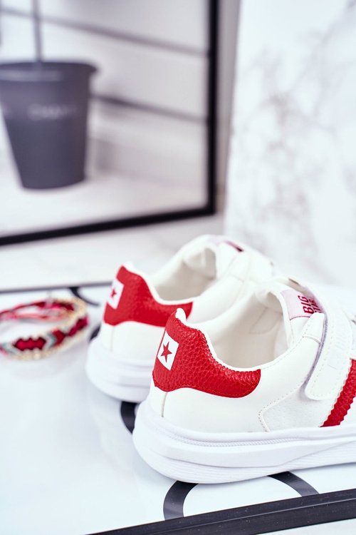 Dětská Sportovni Obuv Big Star na Suchý Zip Bilé GG374020