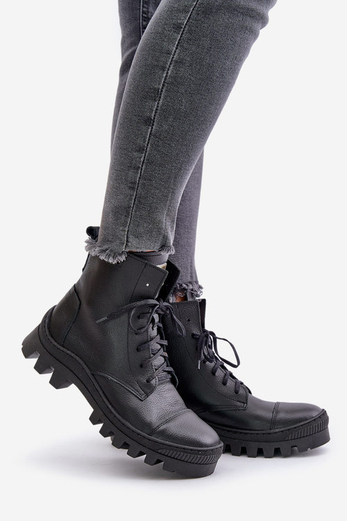 Zazoo 2831 Dámske Topánky Z Prírodnej Kože Čierne