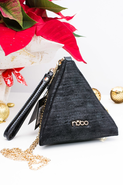 Women Handbag Pyramid Black Nobo