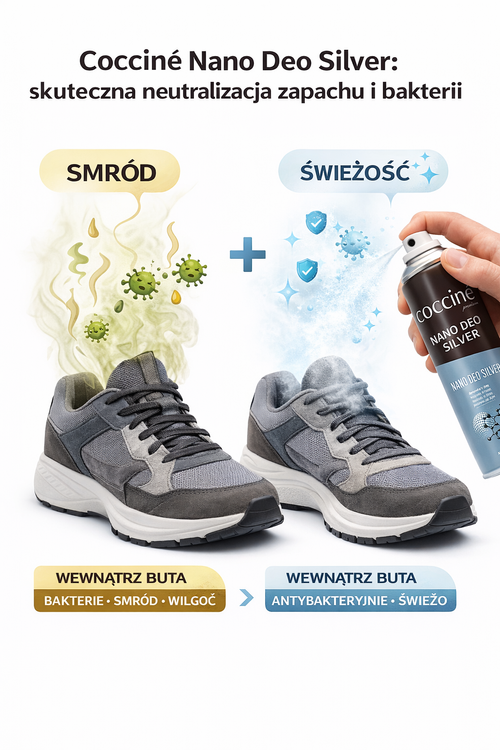 Coccine Nano Deo Silver Osobný osviežovač obuvi 400ml