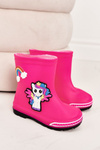 Detské galoshes s poníkom fuchsia