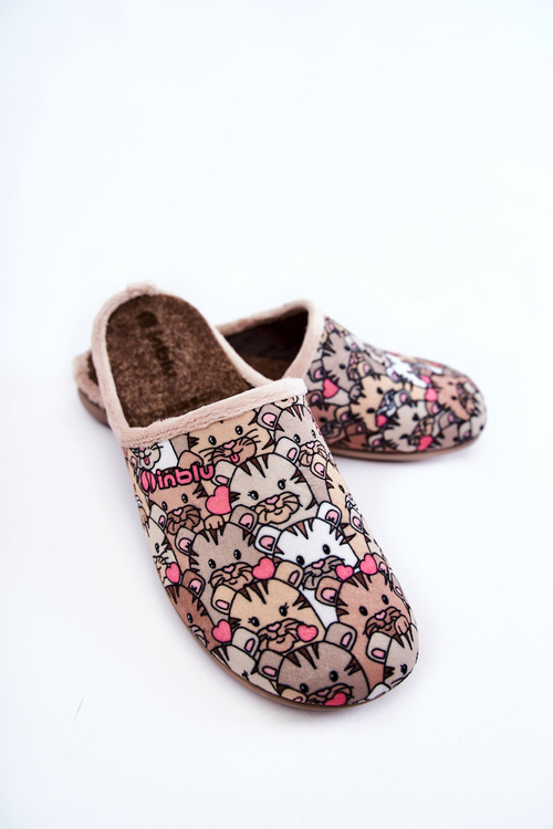 Domáce žabky u mačiek Inblu GF-12-011 béžová