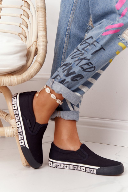 Dámské Tenisky Slip-on Big Star HH274012 Černé