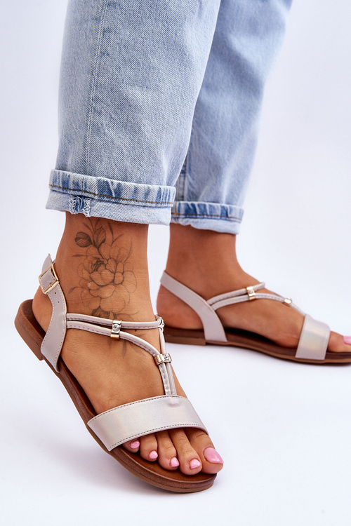 Dámske sandále Flat S. Barski KV-541-120 PLN