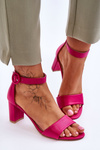 Dámské Sandály Na Podpatku Fuchsie Lexi