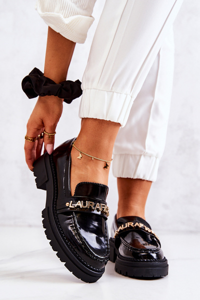 Lakované mokasíny La.Fi 210001B-NL Černe