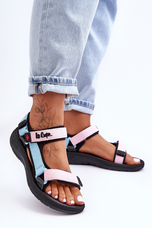 Dámské sportovní sandály Lee Cooper LCW-23-34-1688L růžovo-modré