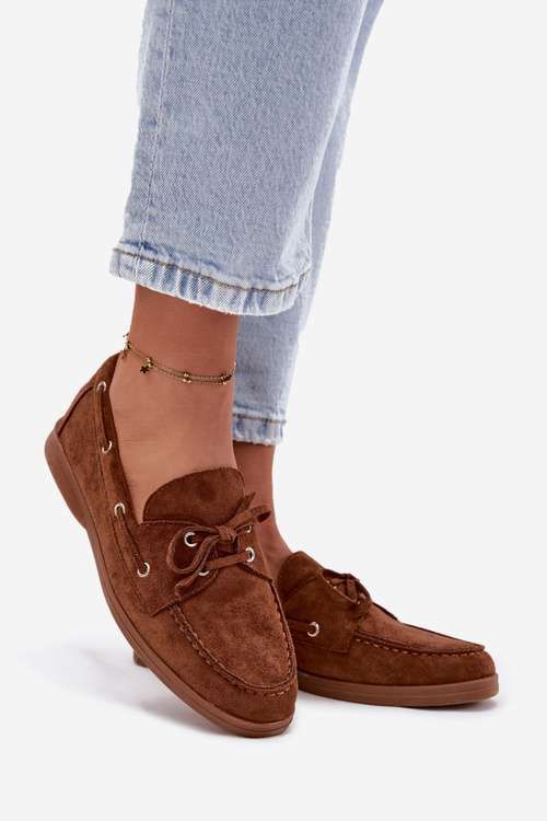 Dámske Mokasiny S Vázaním Camel Calivra