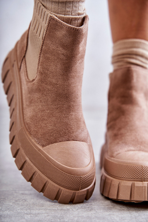 Módne sklz -up topánky na platforme Dark Boon Jenna