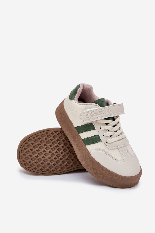 Detské Tenisky Na Platforme Béžovo-Zelené Sopiaella