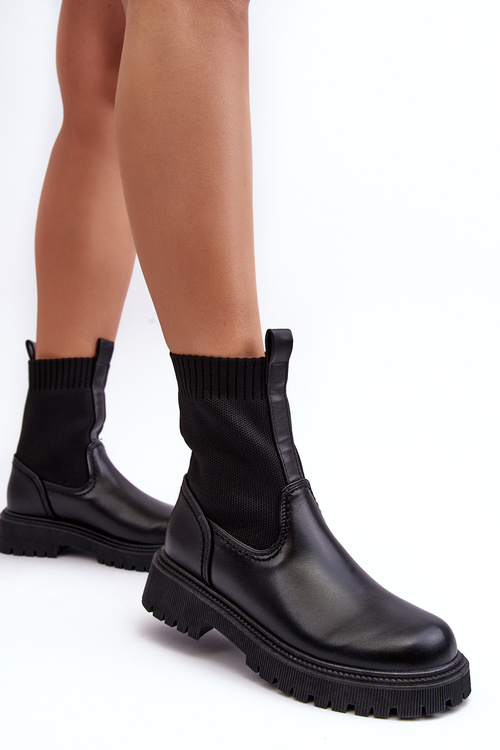 Ploché podpätky čierna veľká hviezda MM2745432