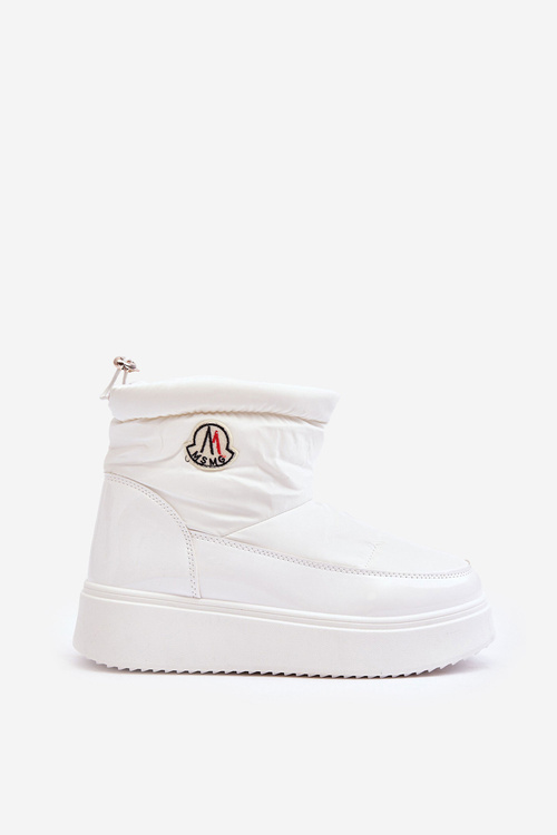 Dámské nazouvací sněhule na platformě bílé Gattea