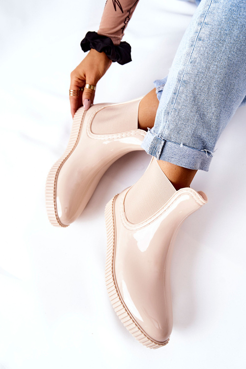 Lesklé jamky na platforme Waterfall Beige