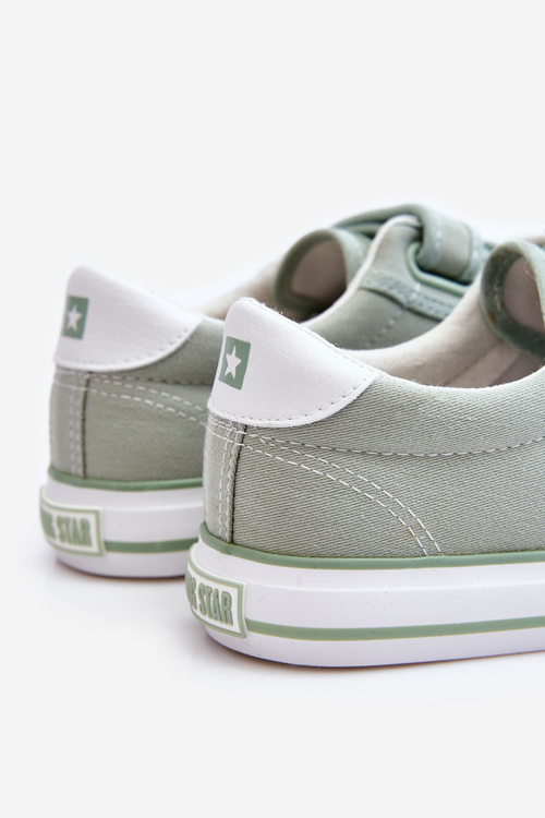 Klasické látkové tenisky na suchý zip Big Star LL274A202 Zelené