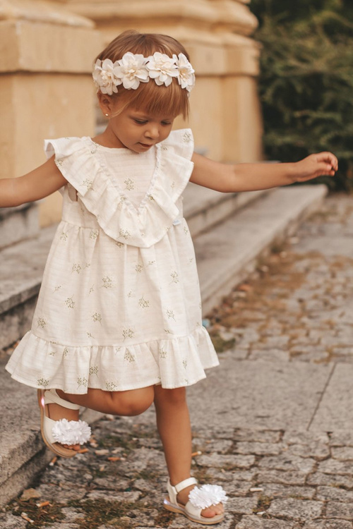 Dětské Sandály se Suchým Zipem Zářící Bílé Milena